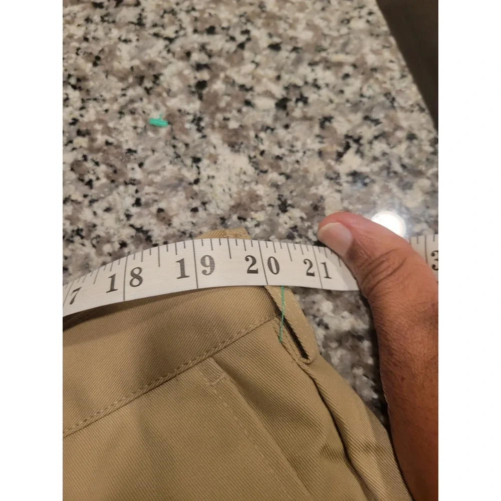 Edwards 8435-005 Boys Khaki Tuff-Tested Flat Front Chino Work Shorts Size 20 Tan